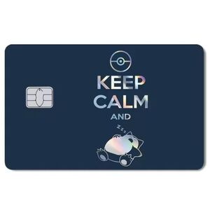 💚2/$20 Pokemon Snorlax Keep Calm and Sleep Credit Card Skin Sticker